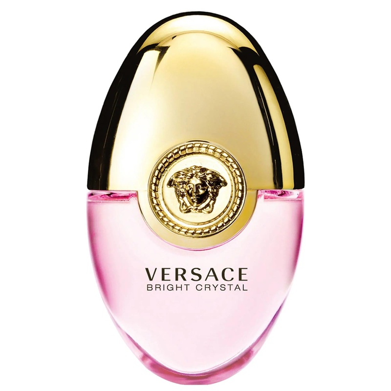 Versace Bright Crystal Ovetto Mini Spray:  A Refreshing & Sensual Fresh Floral Fragrance with Yuzu Lemon & Peony Musk