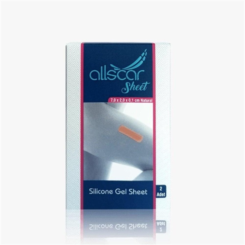 Allscar Silicone Gel Sheet for Scar Management – 7×2 cm, Soft & Flexible, Pack of 2