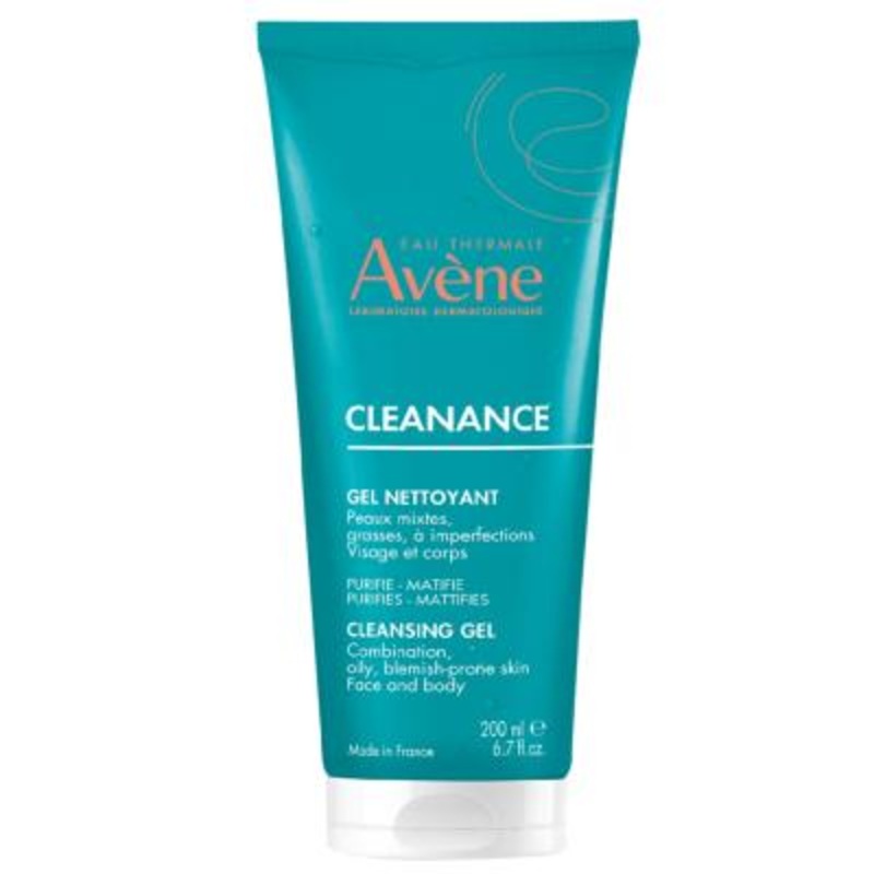 Avne Cleanance Cleansing Gel for Oily and Acne-Prone Skin – Soothing, Non-Comedogenic, 6.76 fl oz