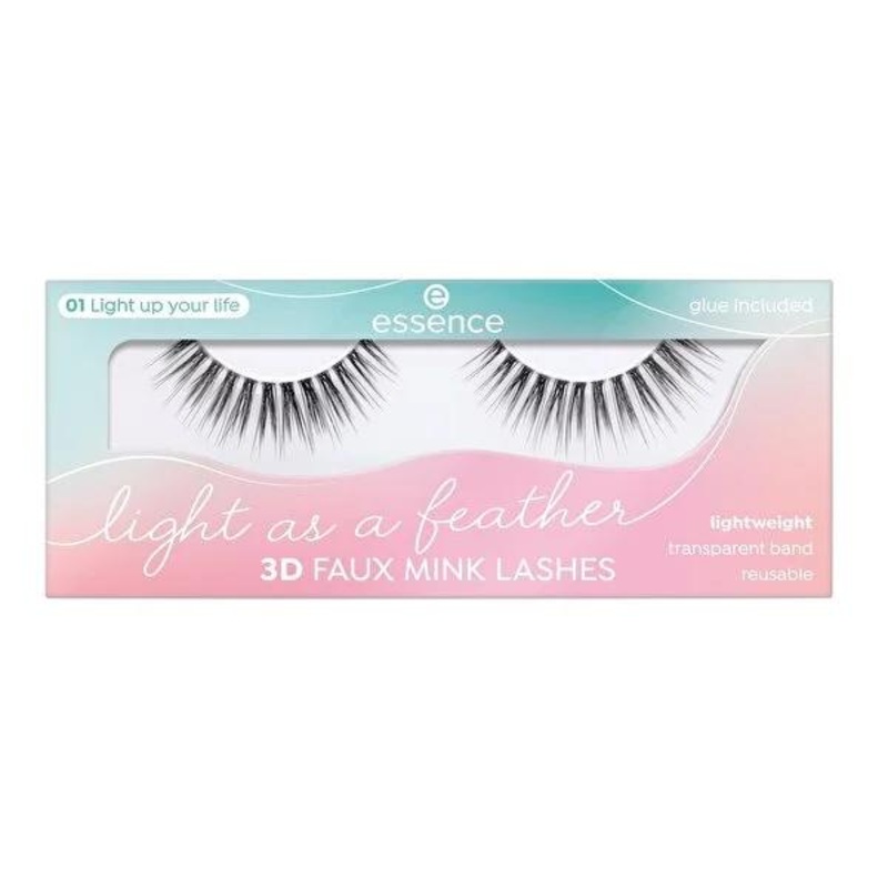 Essence Cosmetics Light as a Feather 3D Faux Mink False Eyelashes – Reusable, Lightweight, Easy to Apply