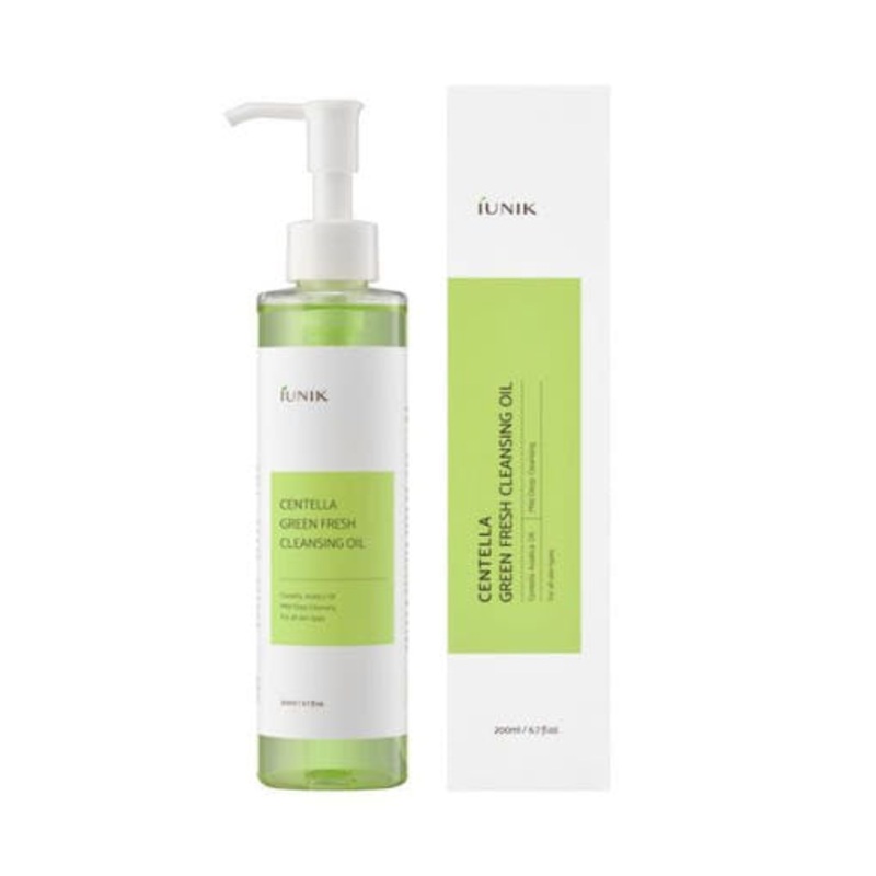 iUNIK Centella Green Fresh Cleansing Oil  200ml | Gentle Botanical Cleanser for Sensitive & Acne-Prone Skin