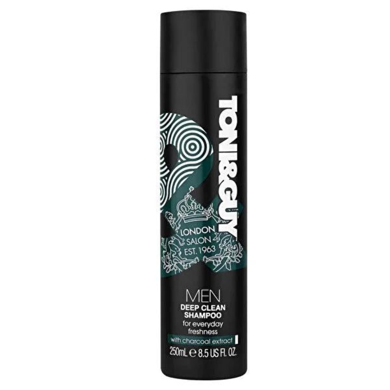 Toni&Guy Clarifying Shampoo for Men: Deep Cleansing, Removes Build-Up & Oil – Refresh Your Scalp