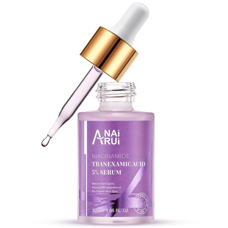 ANAI RUI 5% Tranexamic Acid + Niacinamide Serum  30ml | Dark Spot Corrector & Brightening Treatment for Uneven Skin Tone 30Ml-Purple