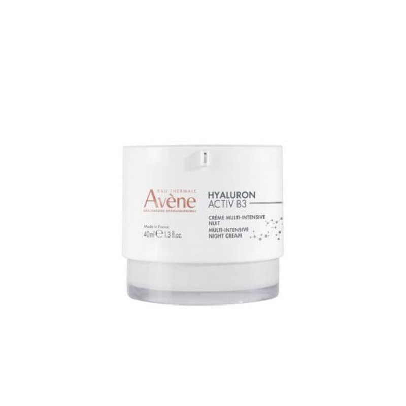 Avene Hyaluron Activ B3 Night Cream: Intense Hydration, Wrinkle Reduction, & Sensitive Skin Care – With Hyaluronic Acid & Niacinamide