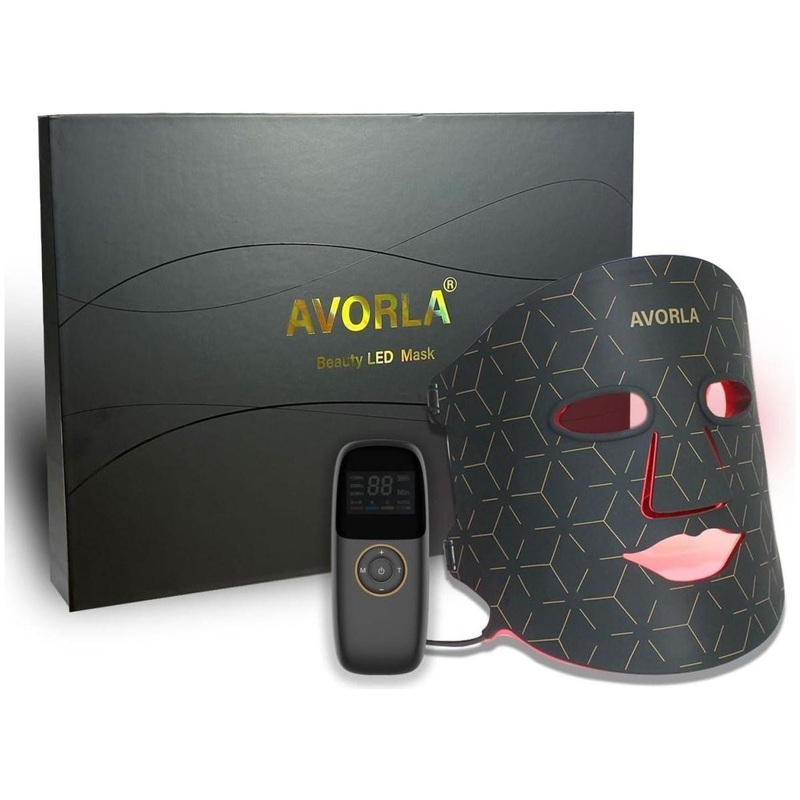 Avorla Beauty LED Silicone Mask  Hands-Free LED Light Therapy for Radiant Skin | 368 LED Chips | Anti-Wrinkle, Anti-Acne & Glow Enhancing