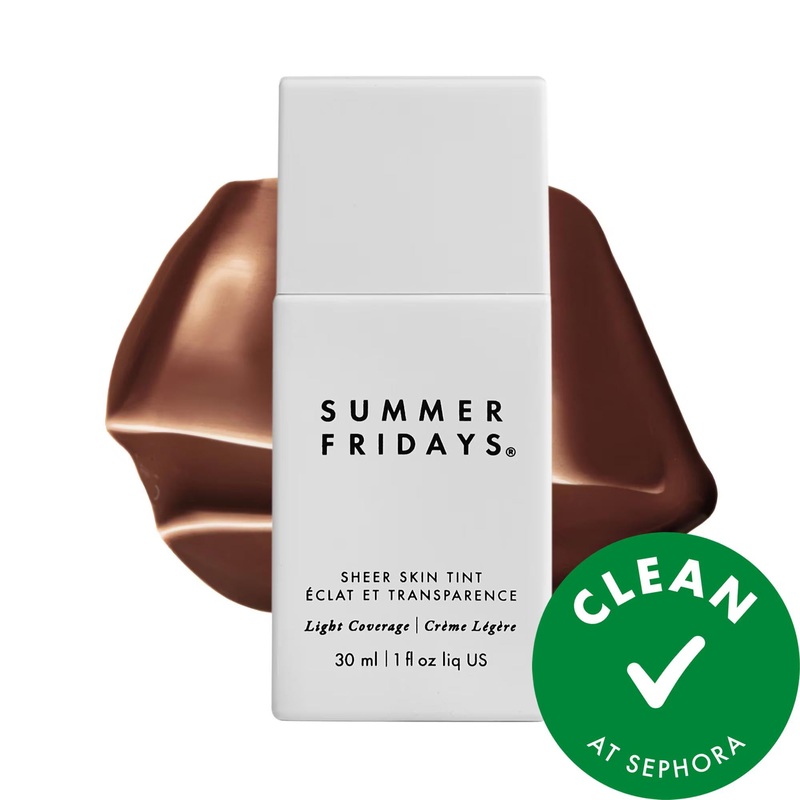 Sheer Skin Tint: Hydrating & Lightweight Coverage with Hyaluronic Acid & Squalane for Natural Finish, Vegan, Cruelty-Free