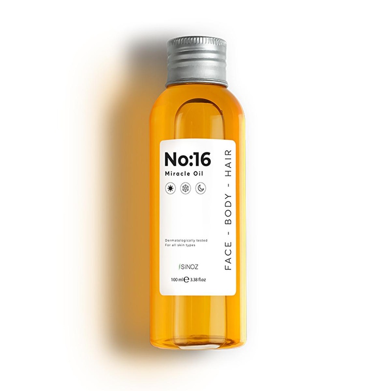 Sinoz Miracle Oil No:16 – Hydrating Face, Body & Hair Oil | Anti-Aging, Sensitive Skin & Dry Skin Treatment | Botanical Oil Complex