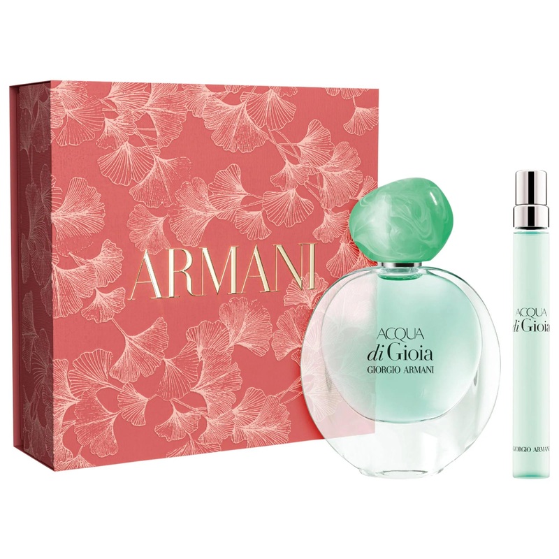 Acqua di Gioia Eau de Parfum Fragrance Gift Set: Fresh Aquatic Scent with Jasmine & Gardenia – Perfect Travel Size Women’s Perfume