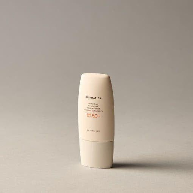AROMATICA Vitalizing Rosemary Moist Barrier Mineral Sunscreen SPF50+ PA++++  50ml | Reef-Safe Daily UV Defence