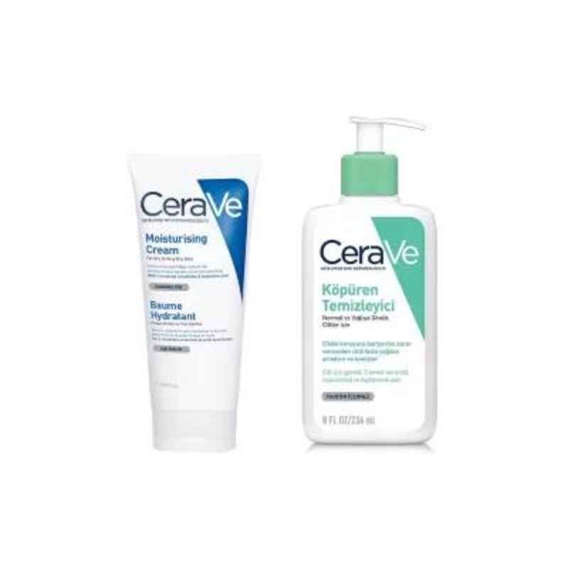 CeraVe Skincare Set for Dry & Sensitive Skin: Deep Cleansing & Lasting Hydration with Ceramides & Hyaluronic Acid – Fragrance Free & Hypoallergenic
