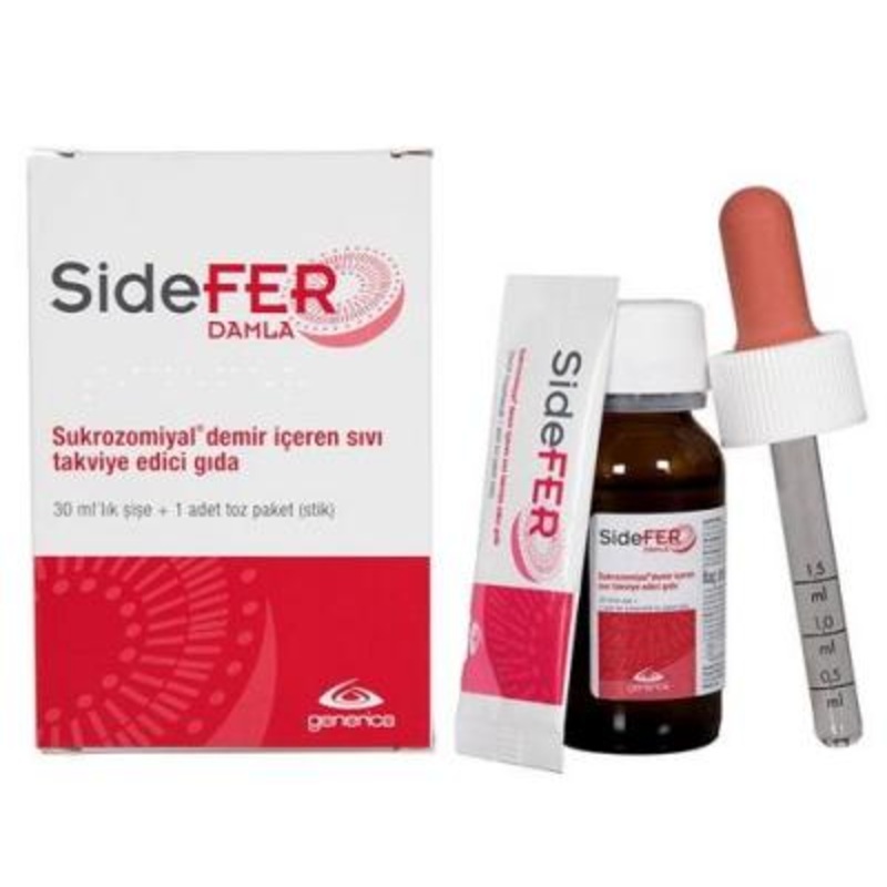 SideFer Dietary Supplement 30 ml Bottle with Powder Pack – Nutritional Enhancement for Health-Conscious Individuals