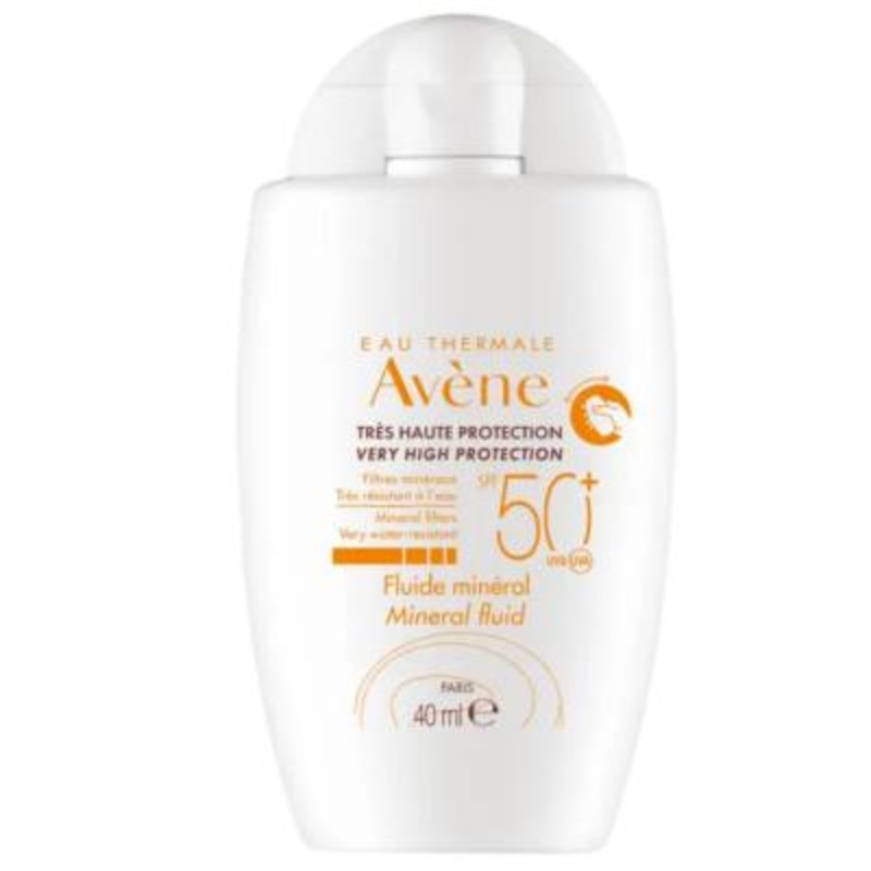Avene Mineral Sunscreen Cream SPF50+ – Hypoallergenic & Water-Resistant Sun Protection for Sensitive Skin