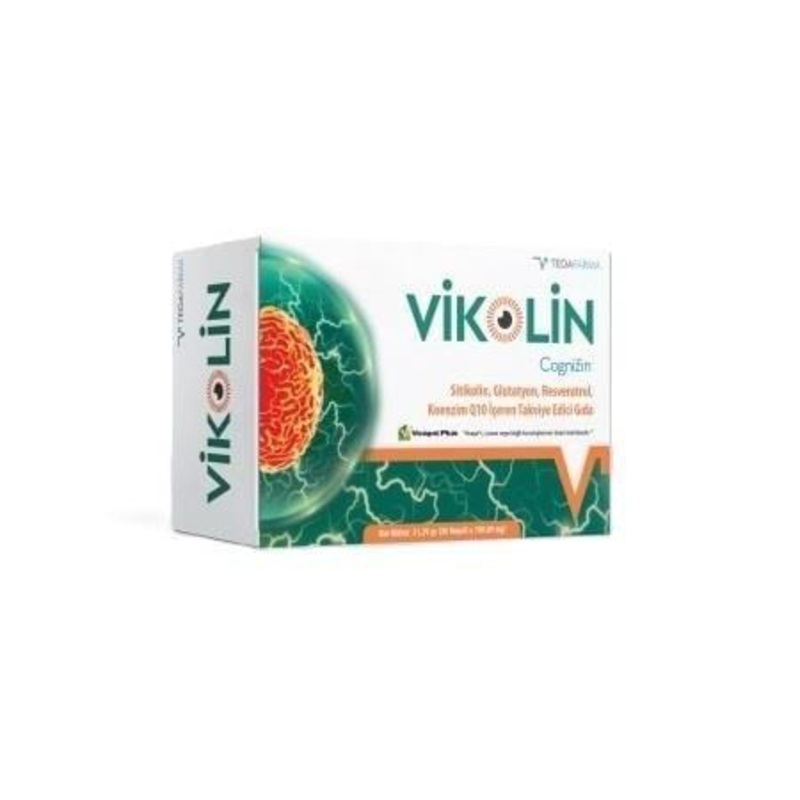 Vikolin: Advanced Brain Health & Antioxidant Supplement with Citicoline, Glutathione, CoQ10, Resveratrol & Vitamins – Memory & Cognitive Support