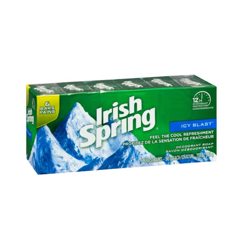 Irish Spring Icy Blast 6 Bars Pains 540G