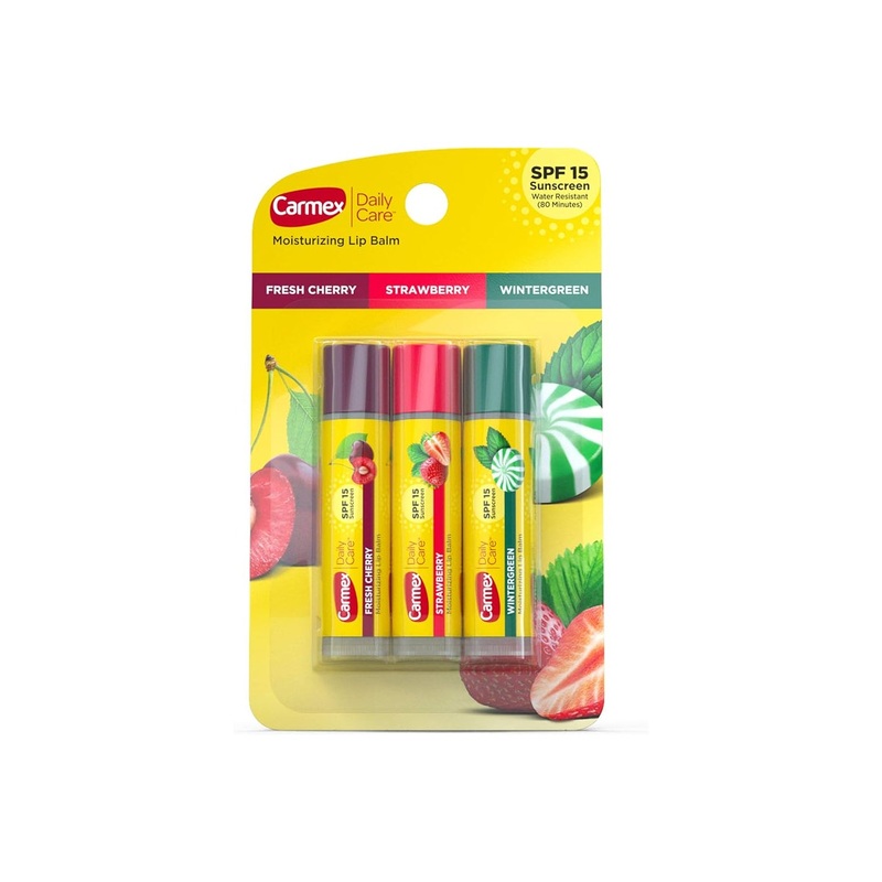 Carmex Daily Care SPF15 Variety Pack 3 Stick Lipbalm