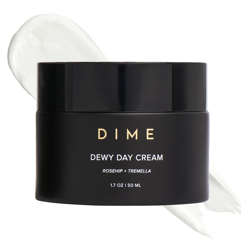 DIME Dewy Day Cream  50ml | Lightweight, Vegan Daily Moisturiser for Hydration, Firmness & Radiance 1.7 Fl Oz (Pack Of 1)