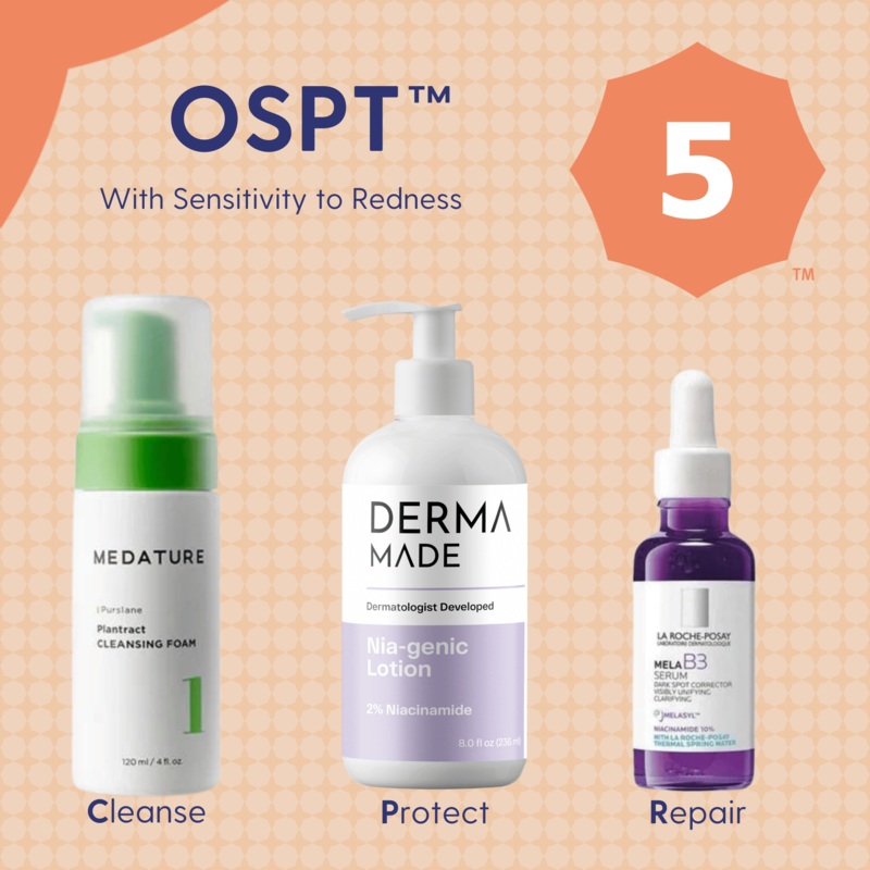 OSPT 5 Redness – Essentials Bundle No Sunscreen