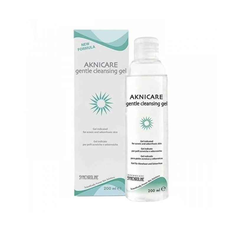 Synchroline Aknicare: Gentle Acne Cleansing Gel for Oily & Acne-Prone Skin | Deep Pore Cleanser & Face Wash (6.76 fl oz)