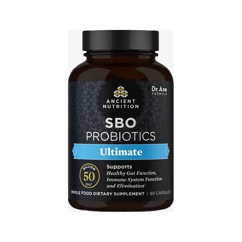 Ancient Nutrition SBO Probiotic  Ultimate (60 Capsules) | 50 Billion CFUs for Gut & Immune Health 60 caps