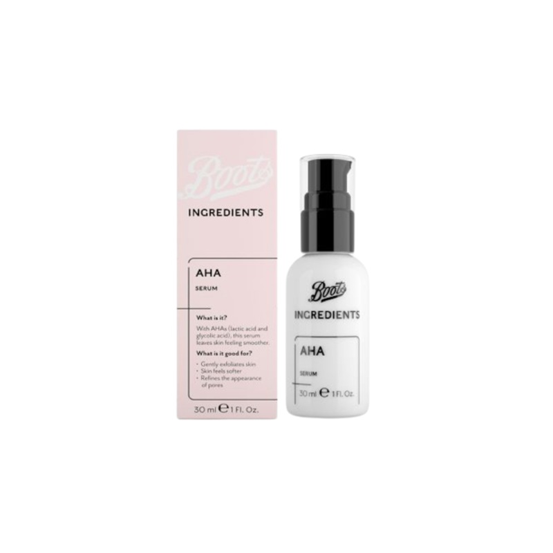 Boots Ingredients Aha Serum 30ML