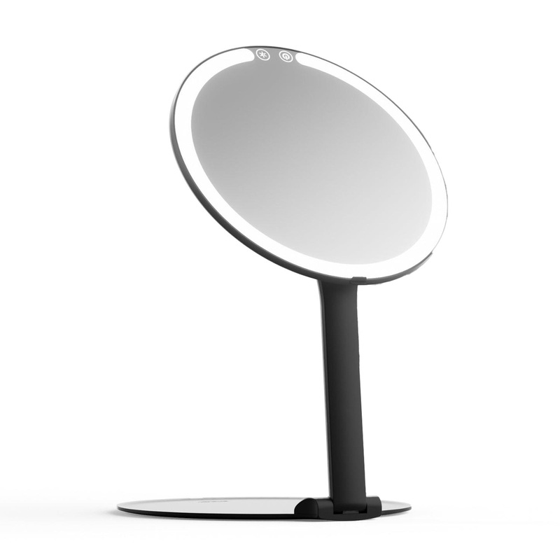 Fancii Abigail Rechargeable Travel Mirror BLACK