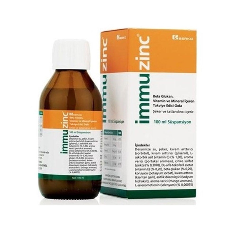 _mmuzinc Dietary Supplement – Immune System Support with Beta Glukan, Vitamin C, Zinc – 3.38 fl oz Liquid Vitamin