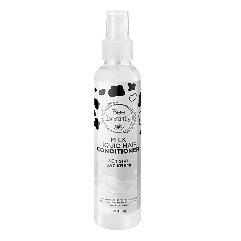 Bee Beauty Milk Protein Leave-In Hair Conditioner: Repair, Detangle & Protect from Heat – Moisturizing Shine Spray for Dry Damaged Hair
