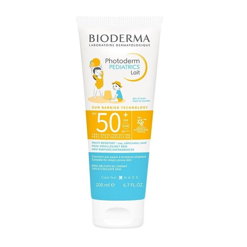 Bioderma Photoderm Pediatrics Lait SPF50+ Sunscreen Lotion for Children – Water Resistant, Dermatologically Tested, 6.76 fl oz