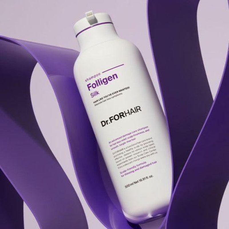 Dr.FORHAIR Folligen Silk Shampoo  500ml | Scalp Refresh & Hair Repair