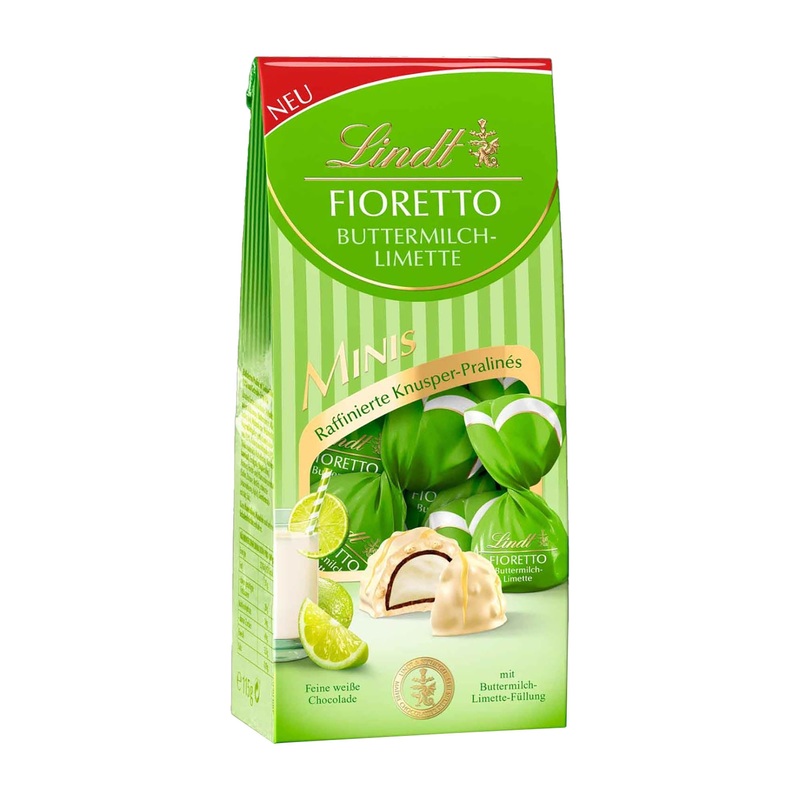 Lindt Fioretto Buttermilk Lime Minis White Chocolate Bites, 115 g