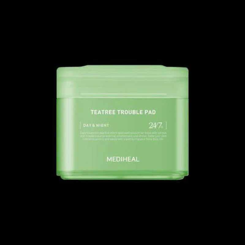 MEDIHEAL Tea Tree Trouble Pad  100 Pads | Soothing & Balancing Care for Blemish-Prone Skin