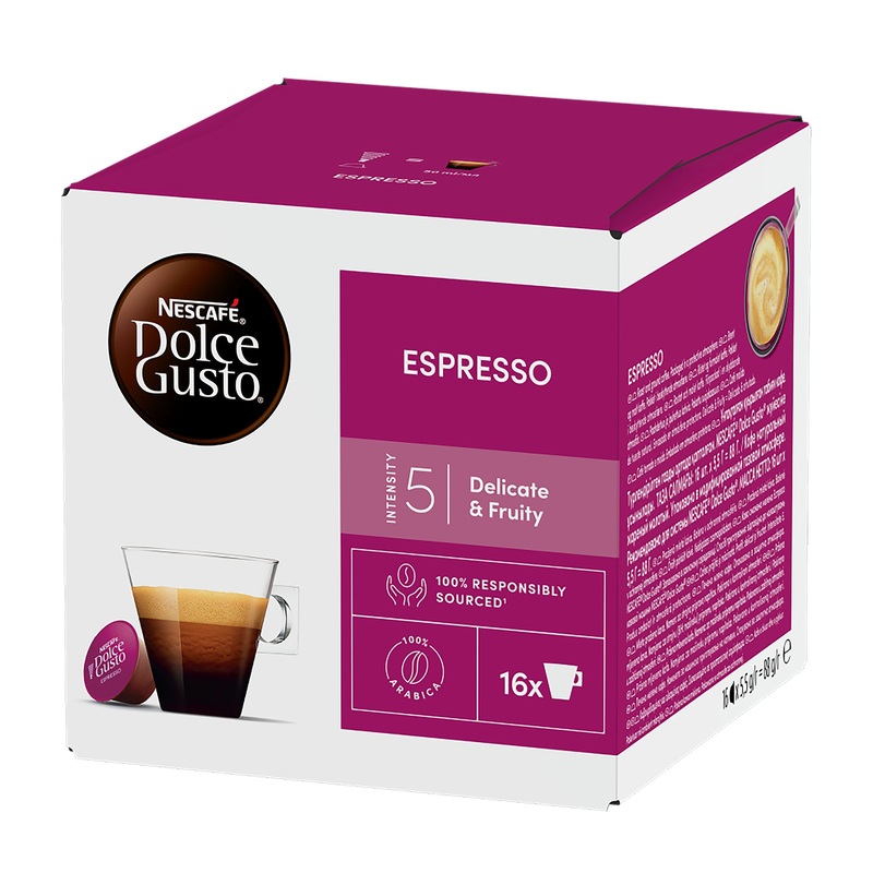 Nescafe Dolce Gusto Espresso coffee capsules, 16 Cups