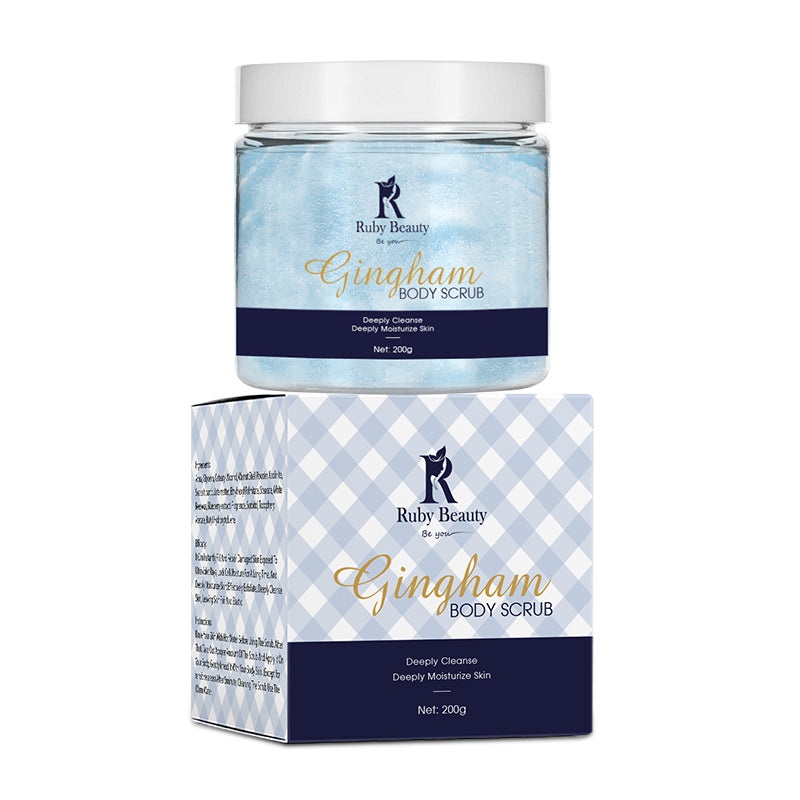 Ruby beauty gingham body scrub 200g sc147