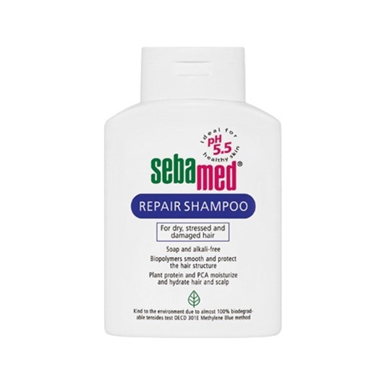 Sebamed Repair Shampoo 400ml – pH 5.5 Nourishing & Repairing Formula for Damaged Hair