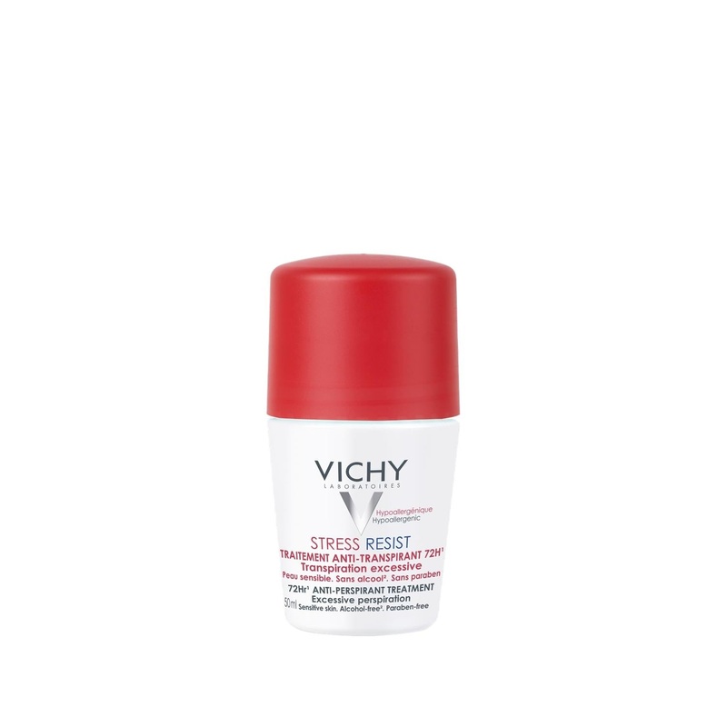 Vichy Stress Resist 72H Antiperspirant Roll-On Deodorant for Women: Gentle, Long-Lasting Odor & Sweat Protection for Sensitive Skin