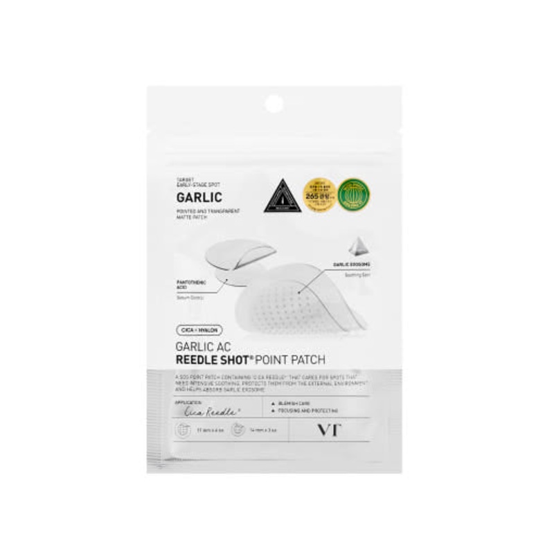 VT Garlic AC Reedle Shot Point Patch  9 Count | Intensive Soothing & Spot Care