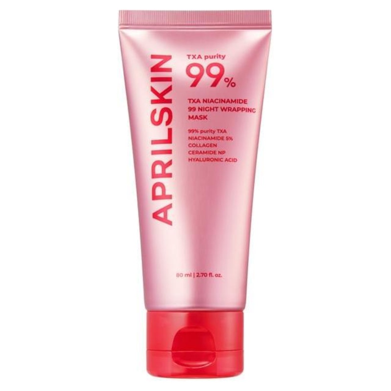 APRILSKIN TXA Niacinamide 99 Night Wrapping Mask  80ml | Overnight Brightening, Pore Refining & Firming Care