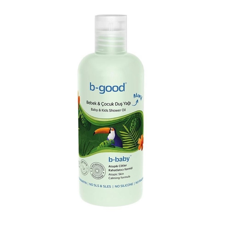 b-good Baby Shower Oil for Dry and Atopic Skin – Gentle, Vegan, and Moisturizing for Sensitive Baby Skin