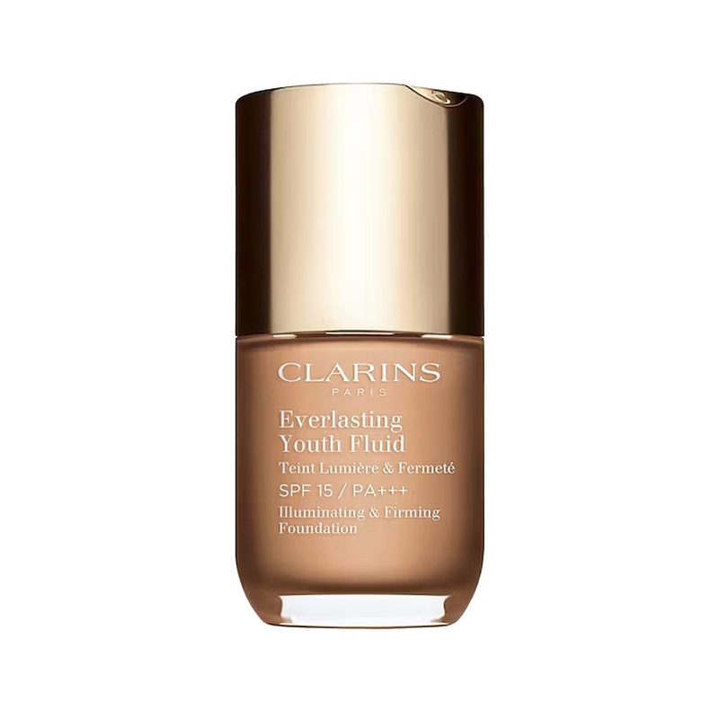 Clarins Everlasting Youth Fluid Foundation: Anti-Aging, Long-Lasting, Natural Finish Foundation – Shade 108.3