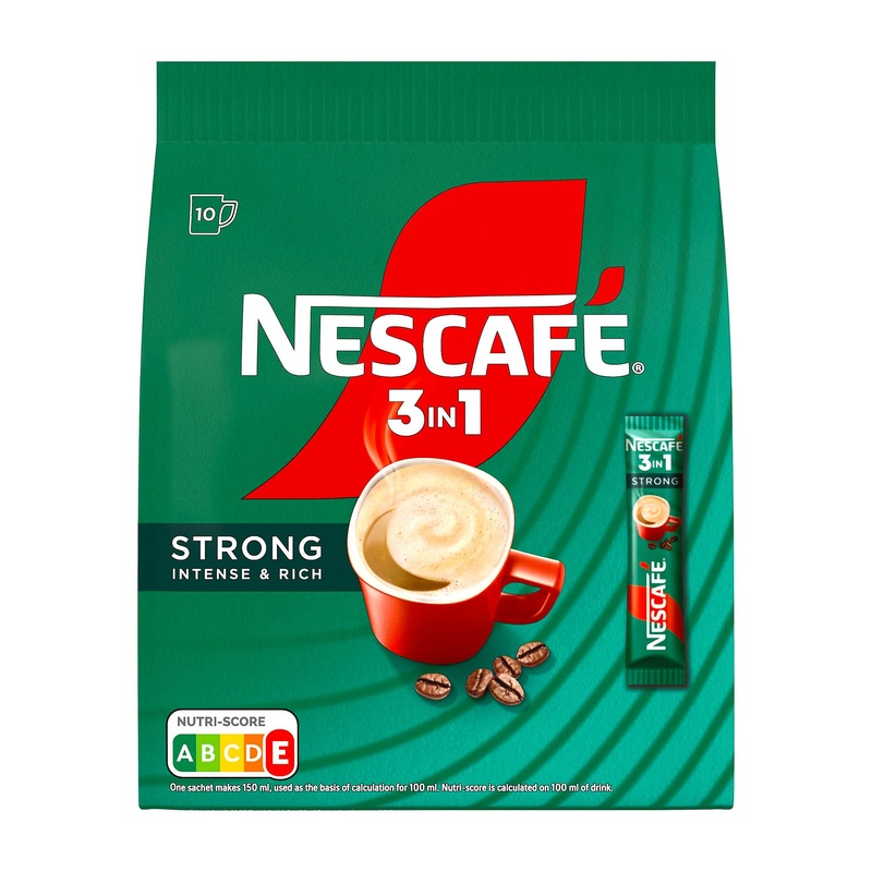 Nescafe 3in1 Strong instant coffee 10 Count