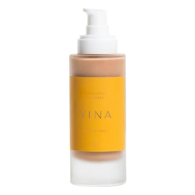 YINA Bioadaptive Cleanser  100ml | TCM-Inspired Exfoliating Cleanser with Pearl & Poria Mushroom 3.3 oz | 100 ml