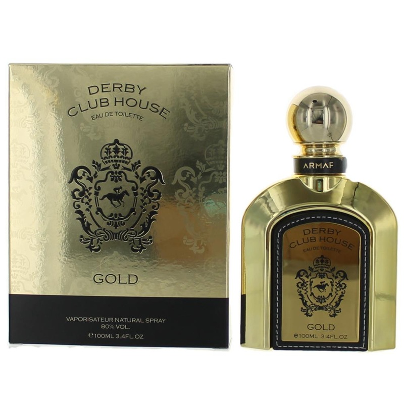 Derby Club House Gold by Armaf, 3.4 oz Eau De Toilette Spray For Men
