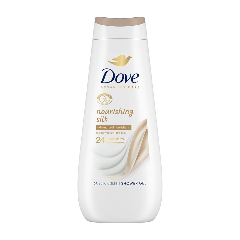 Dove Advanced Care Nourishing Silk shower gel, 400 mL