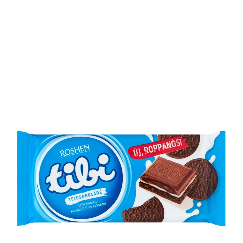 tibi Milk Cream, Caramel & Cocoa Cookies milk chocolate bar, 100 g