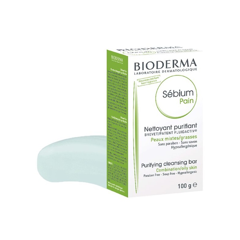 Bioderma sebium pain purifying cleansing bar combination/oily skin 100g