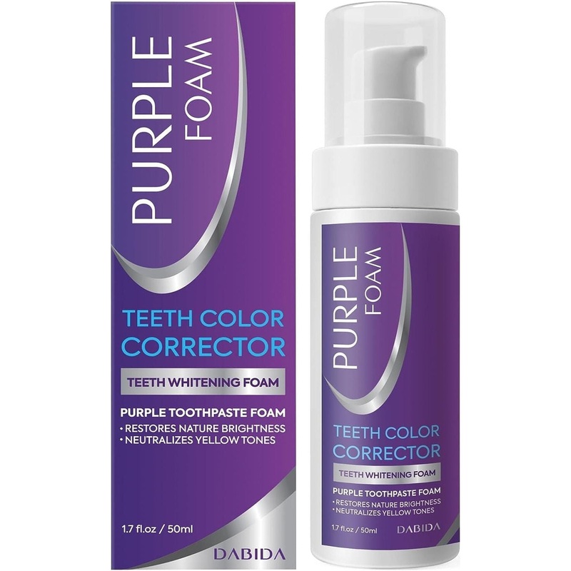 Dabida Purple Foam Toothpaste for Teeth Whitening  50ml