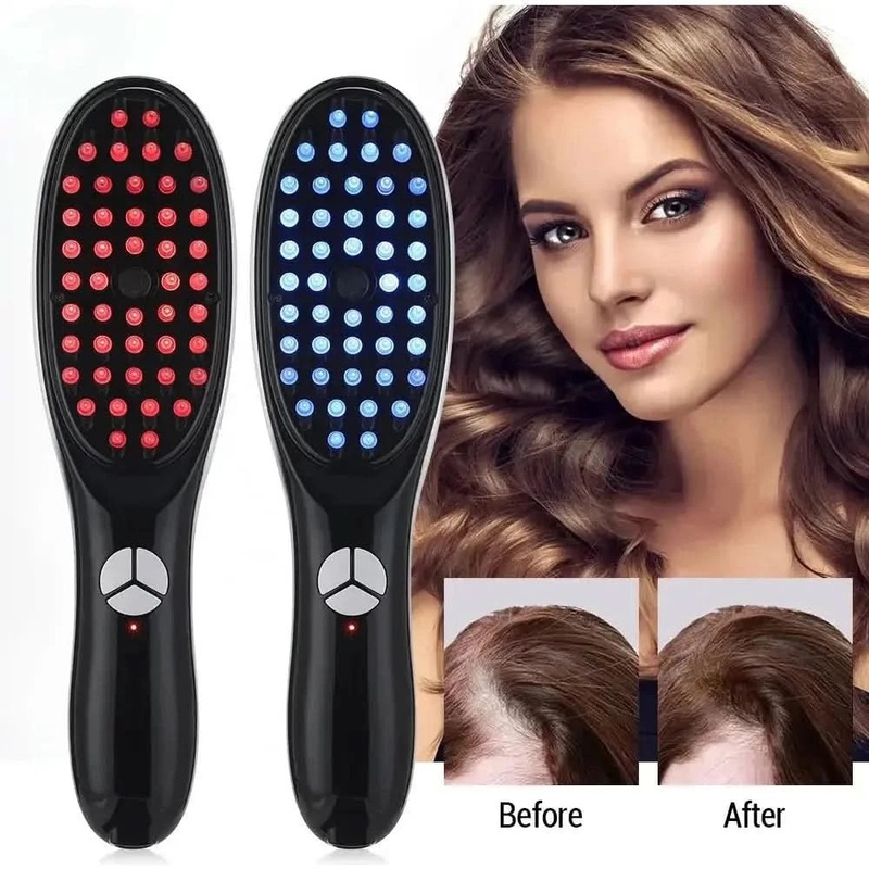 Electric Hair Massage Comb Meridian Therapy | Scalp Massager for Stress Relief & Hair Growth As Show