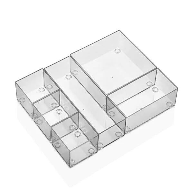 Esda 6 Piece Drawer Organizer Set – Plastic Storage Solution for Efficient Space Management