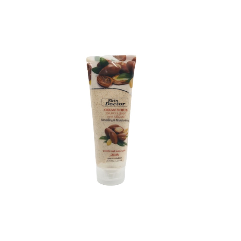 Skin Doctor Cream Scrub For Face And Body With Argan