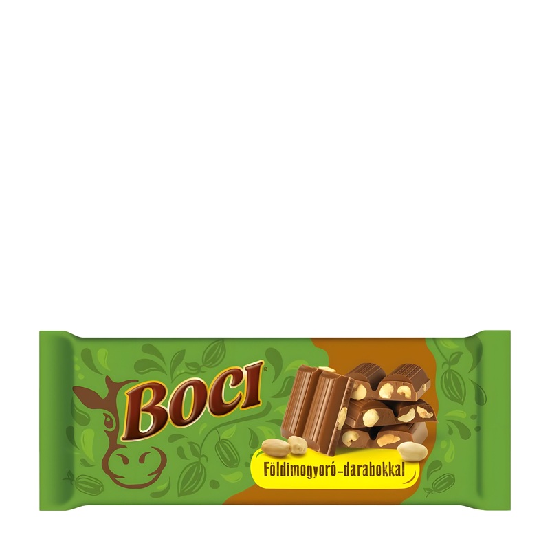 Boci Broken Peanut milk chocolate bar, 90 g